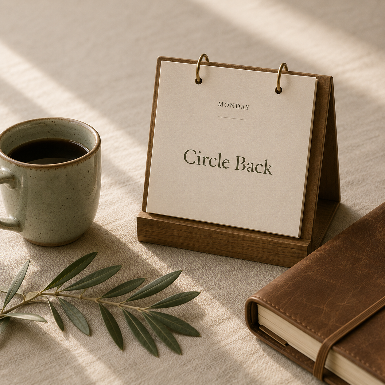 Circle Back Desk Calendar